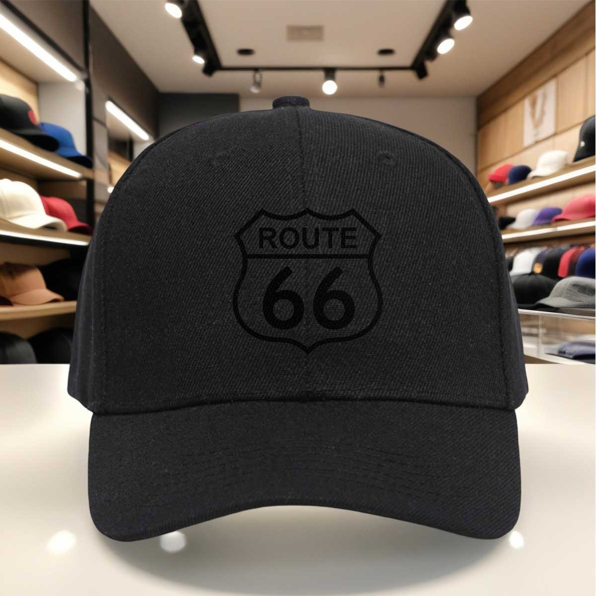 Outdoor Adventure Logo - قبعة بيسبول كلاسيكية بشعار Route 66،