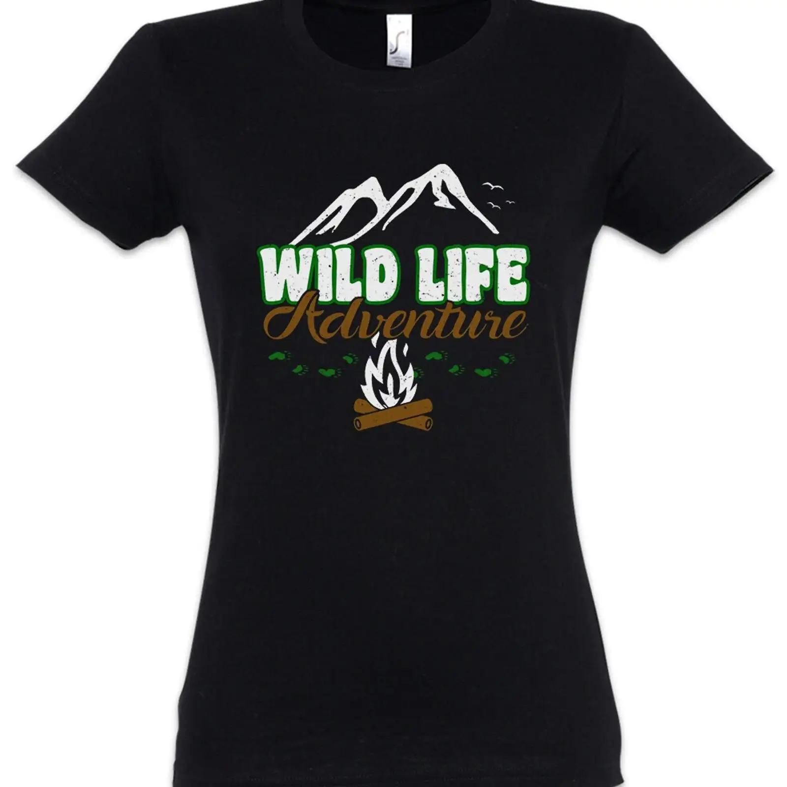 Outdoor Adventure Logo - تي شيرت نسائي بشعار Adventure Logo