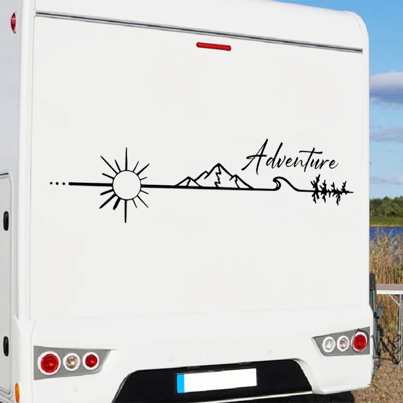Outdoor Adventure Logo - ملصقات فينيل للمغامرات في الهواء الطلق