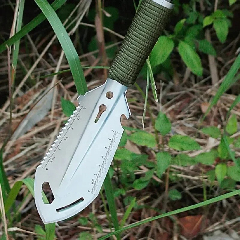 Outdoor Adventure Hunt - مجرفة محمولة متعددة الوظائف من الفولاذ
