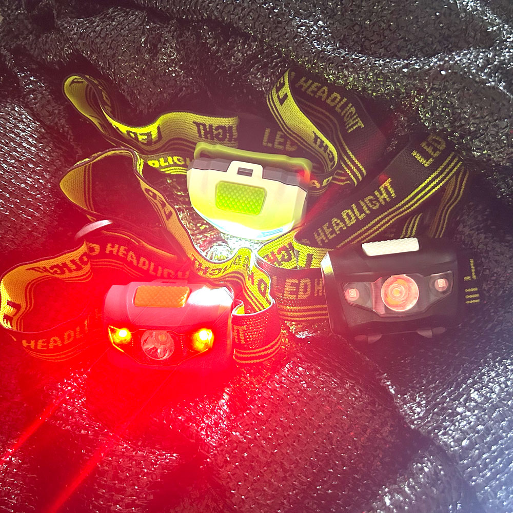 أبيض أحمر LED المصباح استخدام  - مراجعة Outdoor Adventure Hunt وسعره